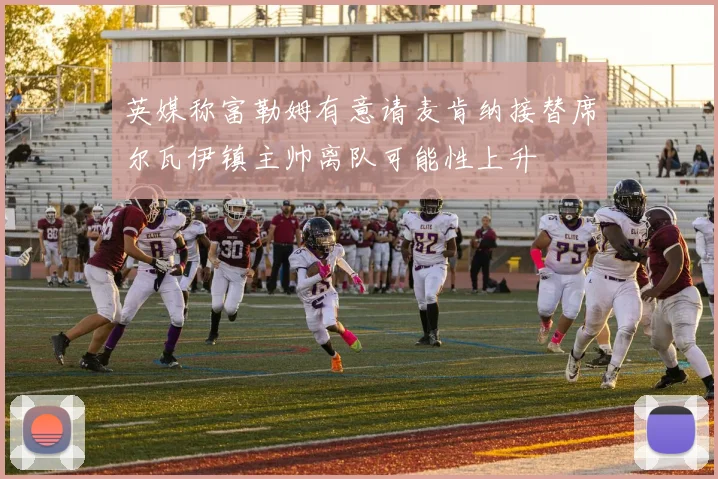 英媒称富勒姆有意请麦肯纳接替席尔瓦伊镇主帅离队可能性上升